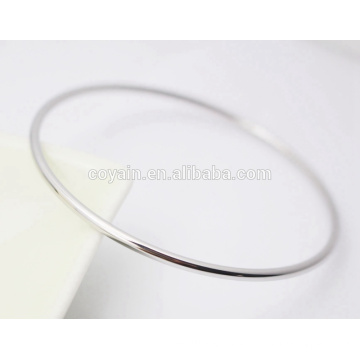 Simple Blank Thin Cuff Bracelet Stainless Steel Bangle For women and men